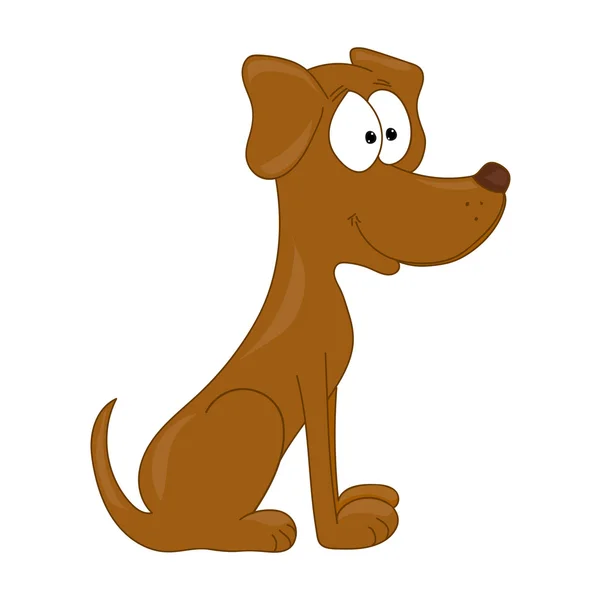 Kézzel rajzolt aranyos kutya rajzfilm stílusban. Fogadjon el egy kutyát. Vektoros illusztráció. Aranyos kiskutya illusztráció. Elfogadása. — Stock Vector