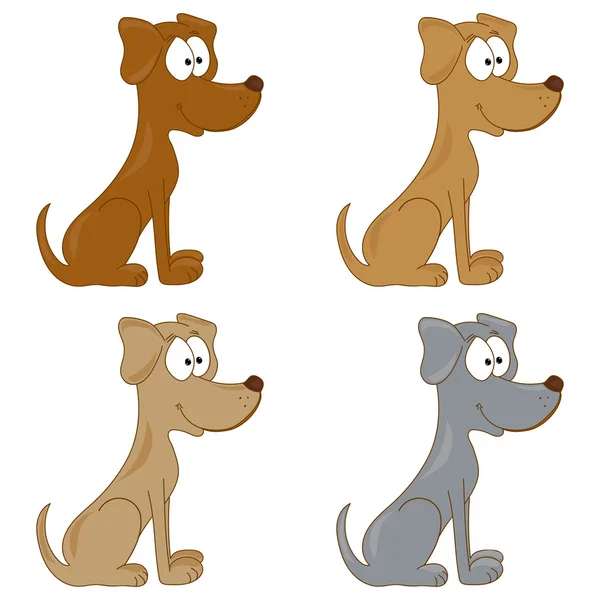 Kézzel rajzolt aranyos kutya rajzfilm stílusban. Fogadjon el egy kutyát. Vektoros illusztráció. Aranyos kiskutya illusztráció. Elfogadása. — Stock Vector