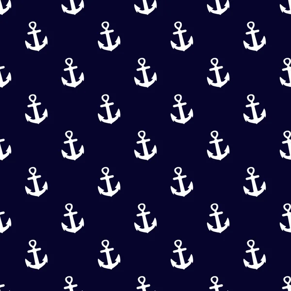 Seamless pattern with anchors. Nautical background. Vector illustration. — Stock Vector