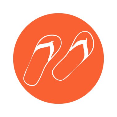 Yaz simgesi. Flip-flop. Vektör çizim.