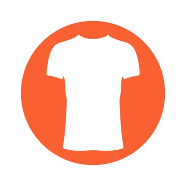 T-shirt simgesi. Polo illüstrasyon.