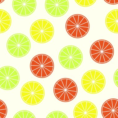 Narenciye seamless modeli. Portakal, limon ve Kenneth'in