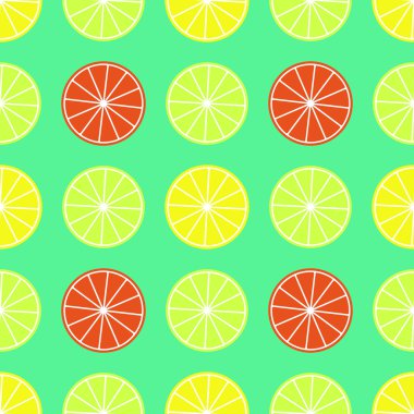 Narenciye seamless modeli. Portakal, limon ve Kenneth'in