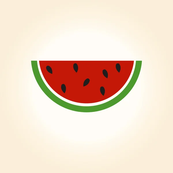 Watermeloen. Watermeloen pictogram. — Stockvector