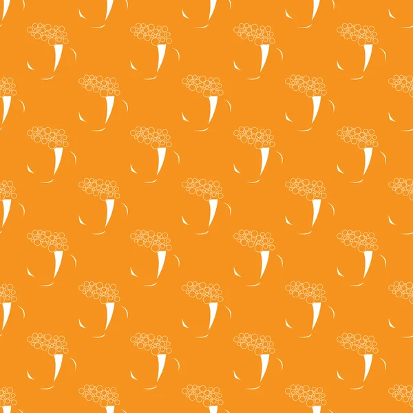 Пиво бесшовный рисунок. Фон кружки пива. Пивная кружка. Векторная иллюстрация . — стоковый вектор