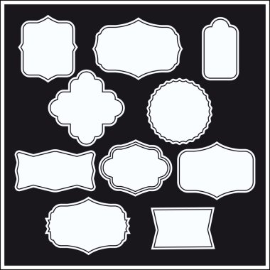 retro çerçeve kümesi