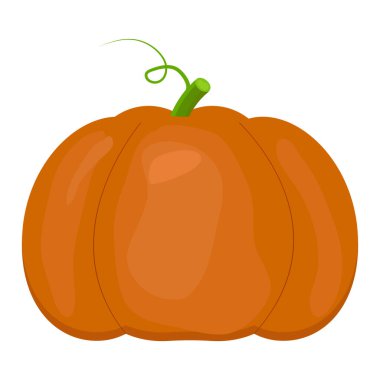 Cadılar bayramı için izole edilmiş bir balkabağı.