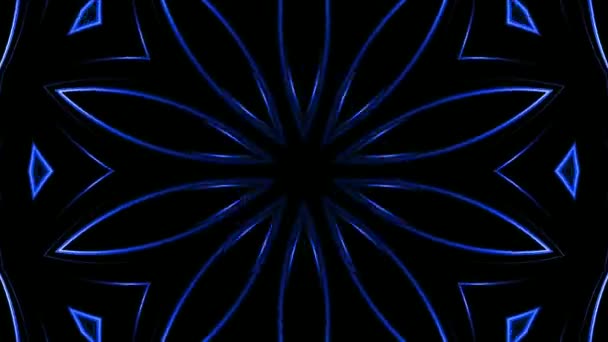 Abstract Sierlijk Rond Patroon Kleurrijke Mandala Stock Animatie Fascinerende Mandala — Stockvideo