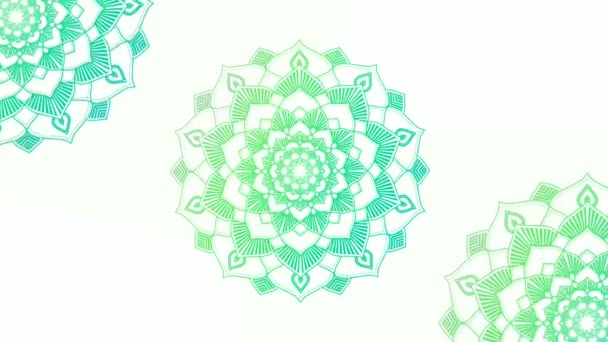 Абстрактный Орнаментальный Круглый Узор Красочная Мандала Акции Анимации Захватывающий Мандала — стоковое видео