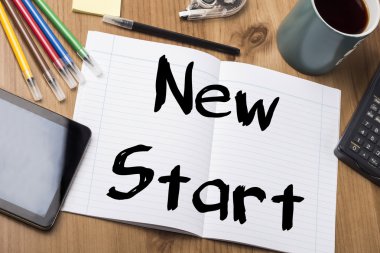 Yeni başlangıç - Not Defteri ile metin