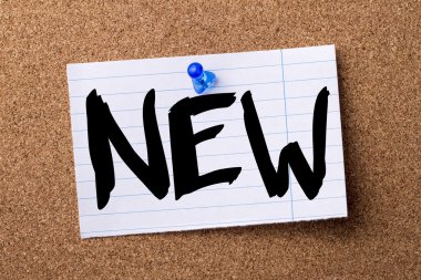 Yeni - kağıt bulletin board tutturulmuş Not ağlamış