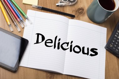 Delicious - Not Defteri ile metin