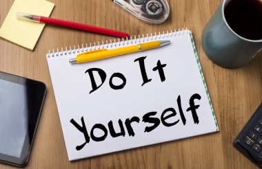 Kendin yap - metin ile Pad Not