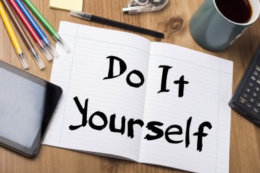 Kendin yap - metin ile Pad Not