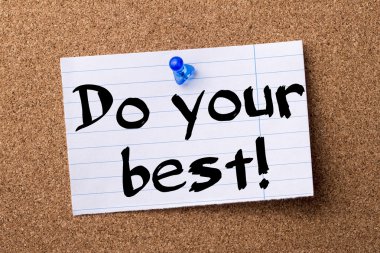 Elinden geleni yap! -Kalçası Not kağıt tutturulmuş bulletin board