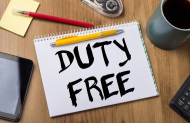 Duty Free - Not Defteri ile metin