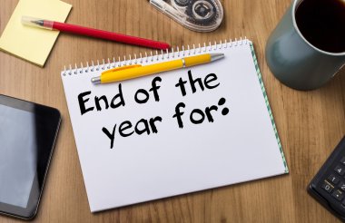 İçin yıl sonu:-Not Defteri ile metin