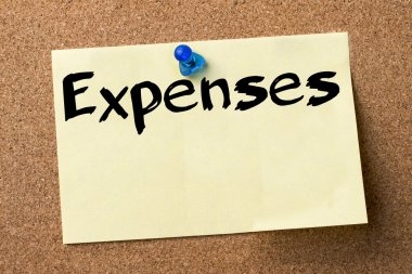 Giderleri - yapışkanlı etiket bulletin board tutturulmuş.