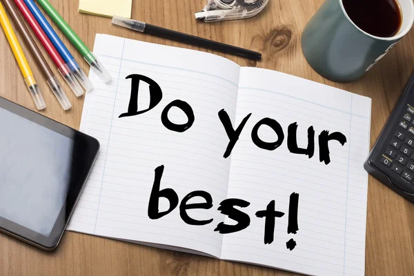 Do your best! - Note Pad With Text — Stock Photo, Image