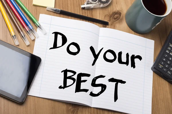 Do your BEST - Note Pad With Text — Stock Photo, Image