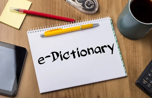 E-Dictionary - Note Pad With Text — Stock Photo, Image