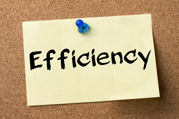 Verimlilik - yapışkanlı etiket bulletin board tutturulmuş.