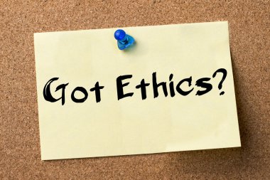 Etik var mı? -Yapışkanlı etiket tutturulmuş bulletin board