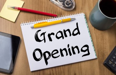 Büyük açılış - Not Defteri ile metin