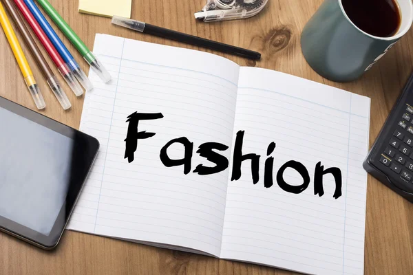 Fashion - Note Pad With Text — Stock Photo, Image