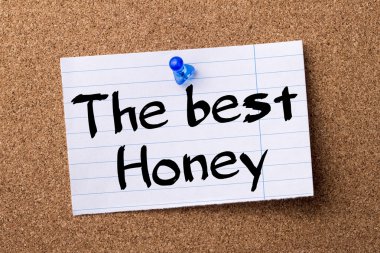 En iyi bal - kalçası not kağıdı bulletin board tutturulmuş.