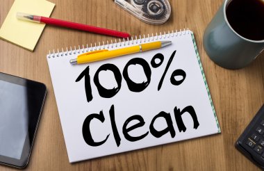 %100 temizlik - Not Defteri ile metin