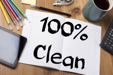 %100 temizlik - Not Defteri ile metin