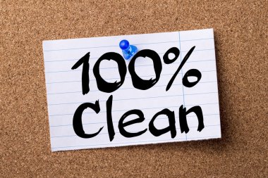 %100 temizlik - kalçası Not kağıt tutturulmuş bulletin board