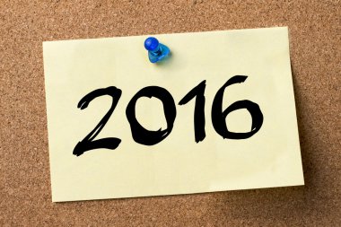 2016 - yapışkanlı etiket Bulletin board tutturulmuş