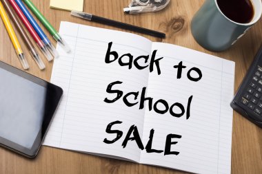 geri okul dergisi için - Not Defteri ile metin