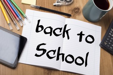 Okula dönüş - Not Defteri ile metin