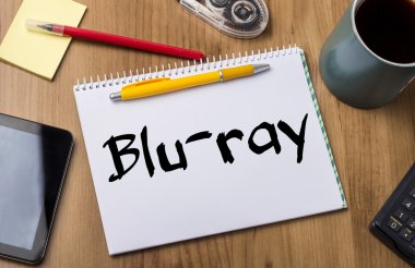 Blu-ray - Not Defteri ile metin