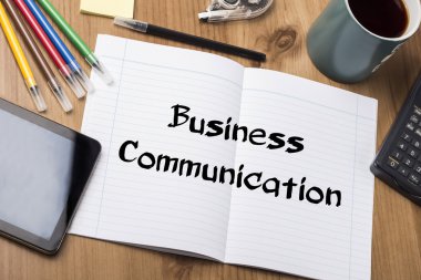 İş iletişimi - Not Defteri ile metin