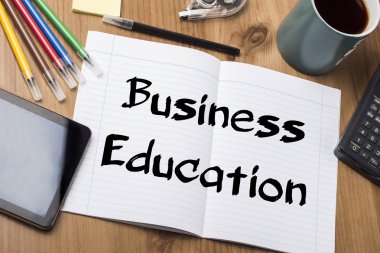 İşletme Eğitimi - Not Defteri ile metin