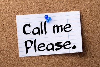 Lütfen ara beni. -Kalçası Not kağıt tutturulmuş bulletin board