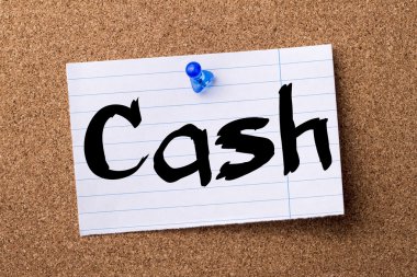 Nakit - kalçası not kağıdı bulletin board tutturulmuş.