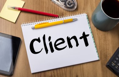 İstemci - Not Defteri ile metin