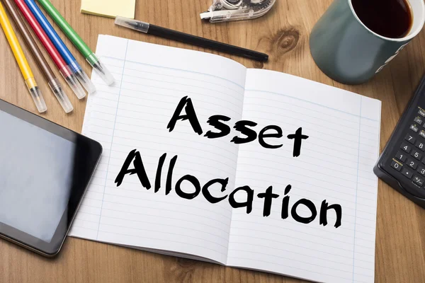 Asset Allocation - Note Pad With Text — Stock Photo, Image