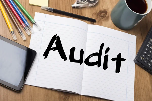 Audit - Note Pad With Text — Stock Photo, Image