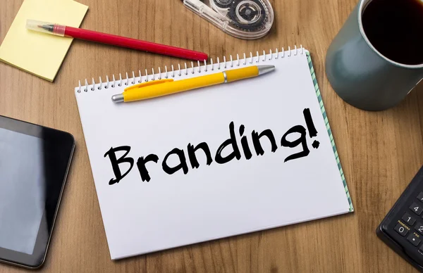 Branding! - Note Pad With Text — Stock Photo, Image