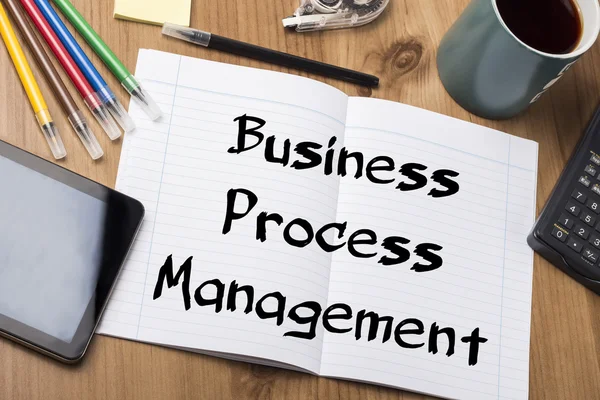 Business Process Management Bpm - anteckningsblock med Text — Stockfoto