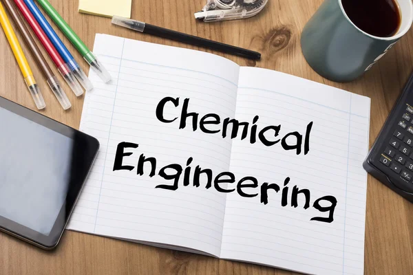 Chemical Engineering - Note Pad with Text — стоковое фото