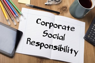 Kurumsal Sosyal sorumluluk Csr - Not Defteri ile metin