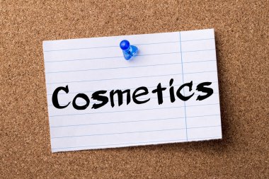 Kozmetik Parfümeri Ürünleri - kalçası not kağıdı bulletin board tutturulmuş.