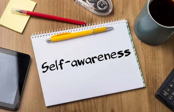 Self-awareness  - Note Pad With Text — Stock Photo, Image